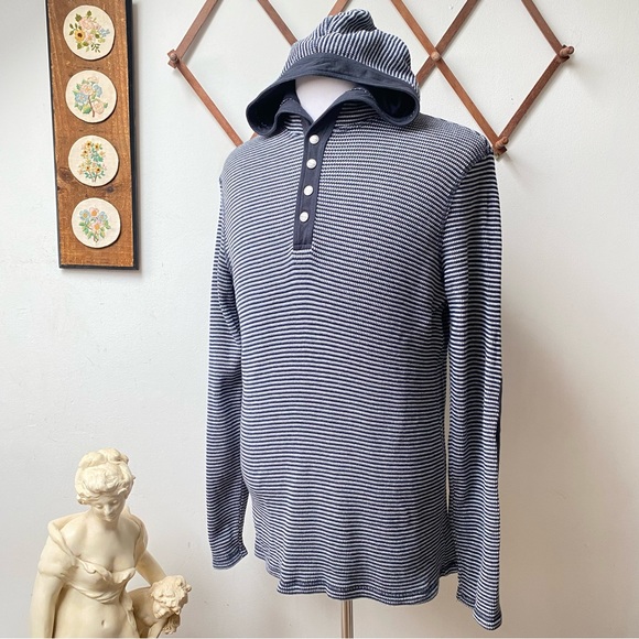 Michael Kors Waffle Knit Striped Hoodie - Picture 11 of 14